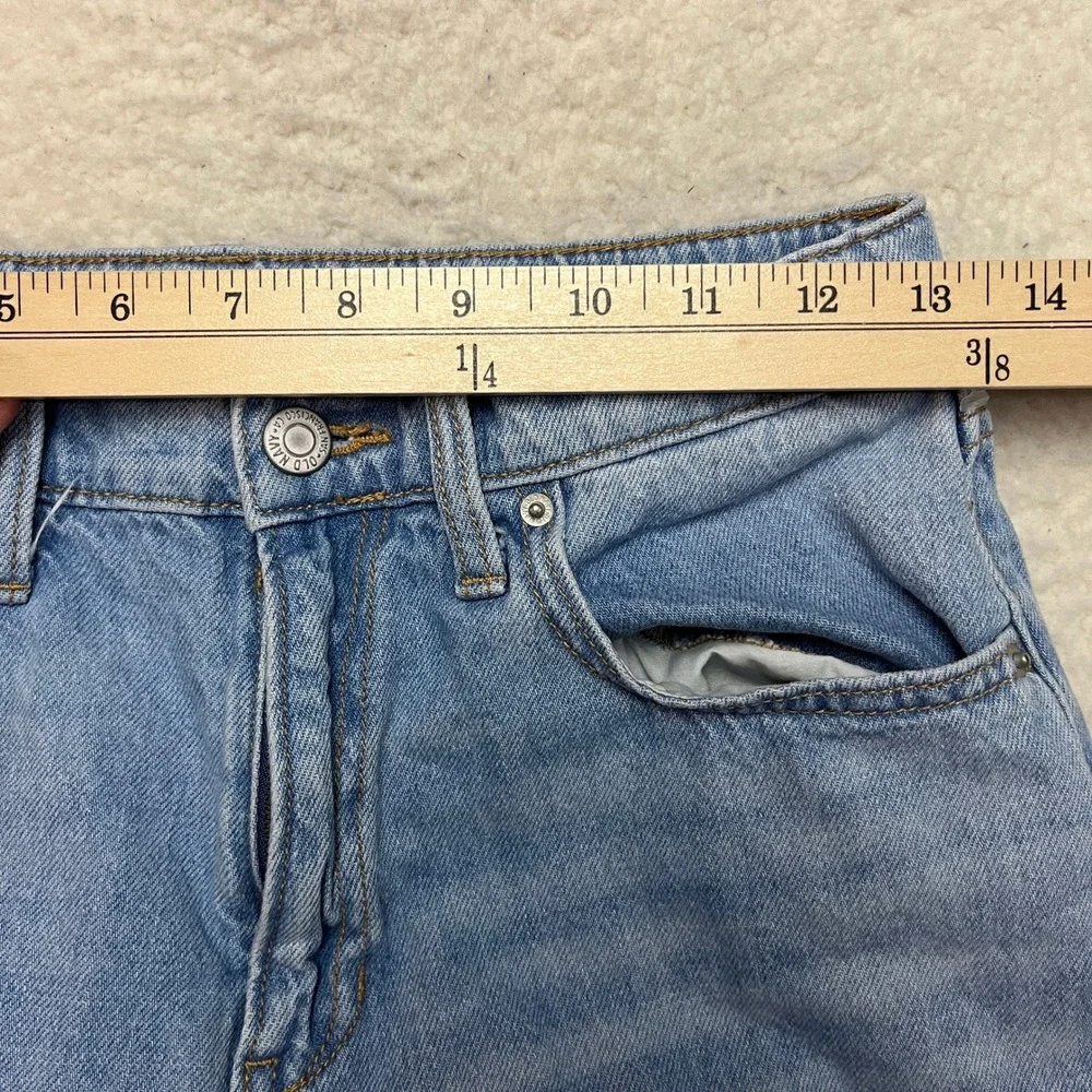 Old Navy Jeans Boys 16 Blue Slouchy Straight High Rise Distressed Built-In Tough